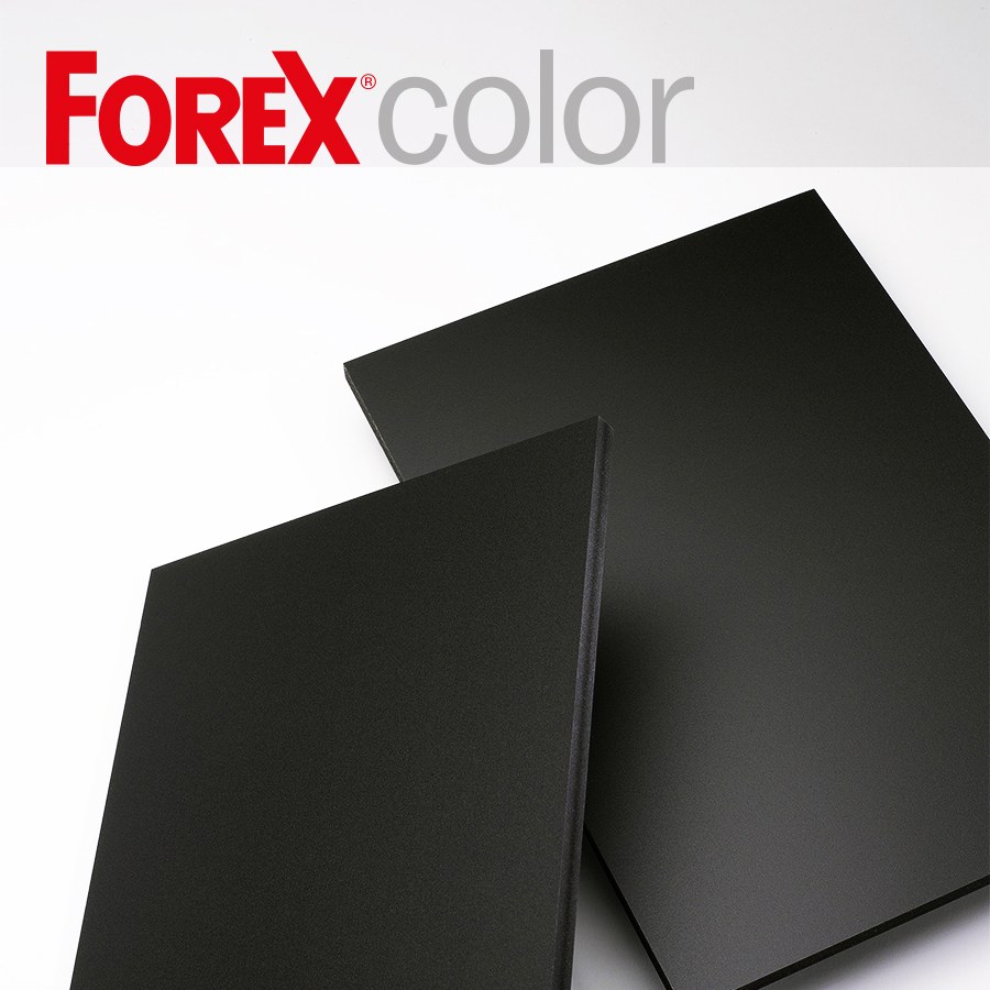 FOREXcolor schwarz – Hartschaumplatte für Black-Magic-Wandbilder
