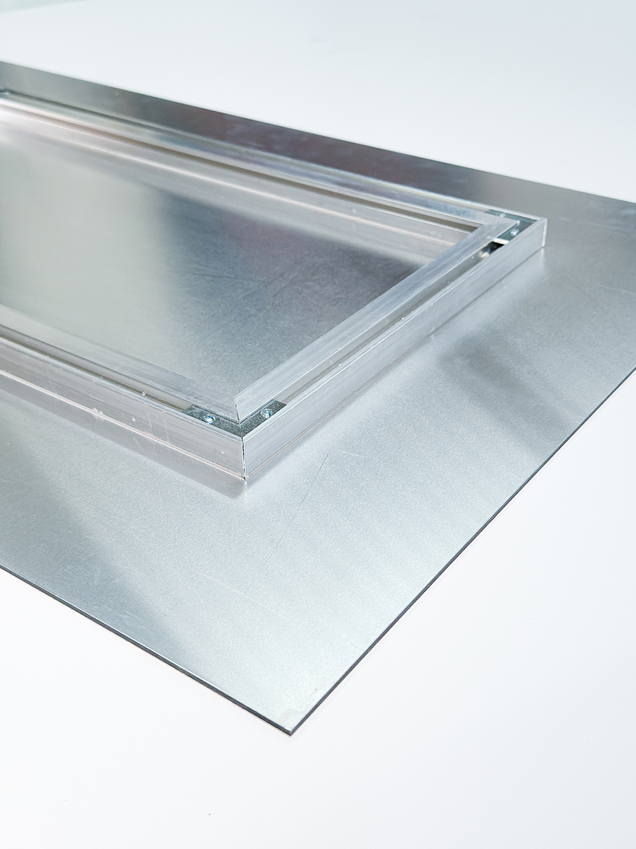 Silber gebürstet UV
